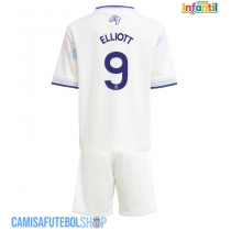 Camisa de time de futebol Aston Villa Harvey Elliott #9 Replicas 3º Equipamento Infantil 2025-26 Manga Curta (+ Calças curtas)